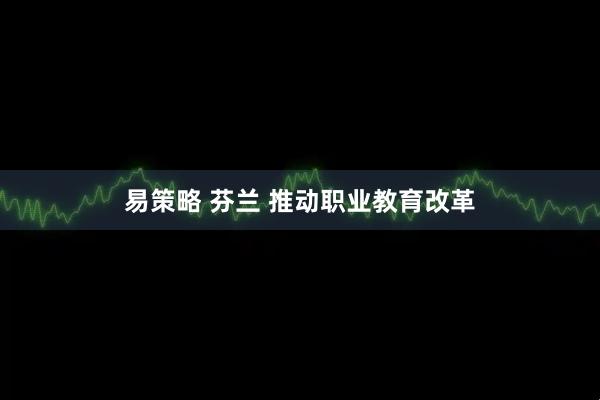 易策略 芬兰 推动职业教育改革